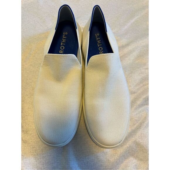 Rothys women’s size 11.5 white slip on sneakers - EUC - Picture 1 of 8